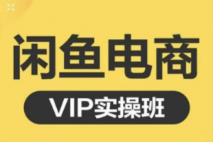 魚客·閑魚電商零基礎入門到進階VIP實戰課程，幫助你掌握閑魚電商所需的各項技能