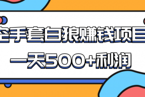 某團隊收費項目：空手套白狼，一天500+利潤，人人可做