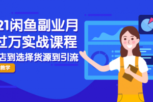 2021閑魚副業月入過萬實戰課程：從開店到選擇貨源到引流，全程實戰教學