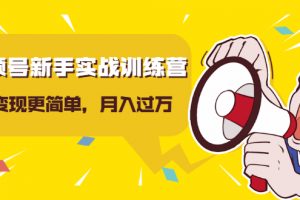 視頻號新手實戰訓練營，讓變現更簡單，玩賺視頻號，輕松月入過萬