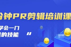 抖音視頻一分鐘PR剪輯培訓(xùn)：學(xué)會一門賺錢的技能，每節(jié)課短小精悍