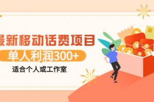 最新移動話費項目：利用咸魚接單，單人利潤300 適合個人或工作室