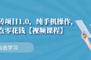 小白搬磚項目1.0，純手機操作，每天兼職掙點零花錢