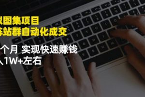 虛擬圖集項目：矩陣站群自動化成交，3-5個月實現快速賺錢月入1W 左右