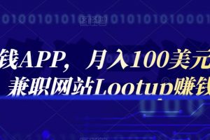通過賺錢APP，月入100美元，正規兼職網站Lootup賺錢