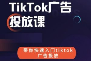 跨境B哥tiktok廣告投放課，帶你快速入門tiktok廣告投放價(jià)值1680元