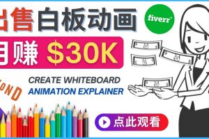 如何用最簡單制作白板動畫（WhiteBoard Animation）月賺3萬美元