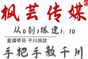 楓蕓傳媒11月千川最新玩法，手把手教你搭建1:10的計劃