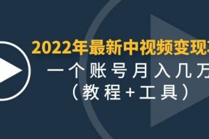 2022年最新中視頻變現(xiàn)最穩(wěn)最長(zhǎng)期的項(xiàng)目（教程 工具）