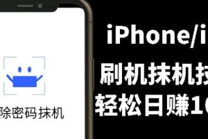 另類出售iPhone刷機抹機技術，一天100 左右!