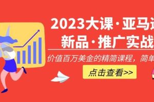 2023大課·亞馬遜新品·推廣實戰：精簡課程，簡單粗暴