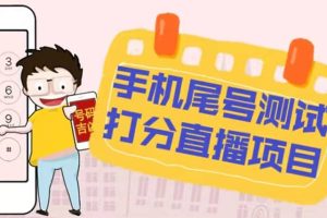 最新抖音爆火的手機尾號測試打分無人直播項目 日賺幾百 【打分腳本 教程】