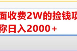 外面收費2w的直播買貨撿錢項目，號稱單場直播擼2000 【詳細玩法教程】