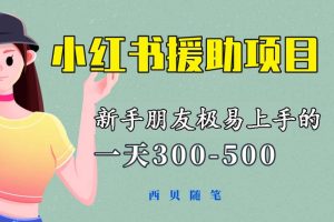 一天300-500！新手朋友極易上手的《小紅書援助項目》，絕對值得大家一試