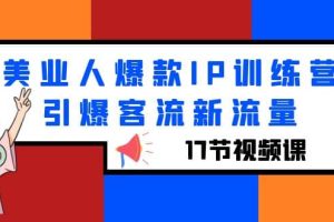美業人爆款IP訓練營，引爆客流新流量（17節視頻課）