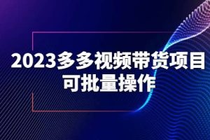 2023多多視頻帶貨項目，可批量操作【保姆級教學】