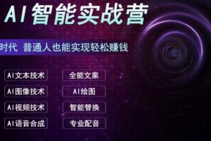 AI智能賺錢實戰(zhàn)營保姆級、實戰(zhàn)級教程，新手也能快速實現(xiàn)賺錢（全套教程）