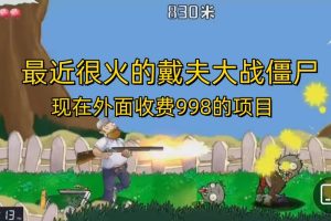 外面收費998的項目，最近很火的戴夫大戰僵尸，還沒爛大街，現在玩定能吃肉