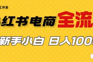 外面收費4988的小紅書無貨源電商從0-1全流程，日入1000＋
