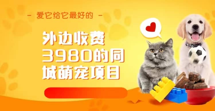 同城萌寵項(xiàng)目，用最冷門的玩法沖擊最熱門的市場(chǎng)（教程 素材）插圖