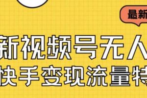 最新視頻號無人直播轉快手變現美女玩法日入500 【教程 素材】