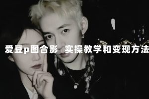 最新玩法 與愛豆p圖合照爆火  10分鐘教會你 實操日入300