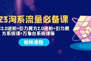 2023淘系流量必備課 直通車2.0進階 引力魔方2.0進階 引力魔方系統(tǒng)課 萬象臺