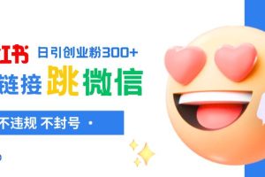 小紅薯跳轉(zhuǎn)微信鏈接制作和引流思路，不違規(guī)不封號(hào)！