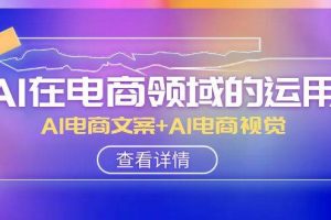 AI-在電商領域的運用線上課，AI電商文案 AI電商視覺（14節課）