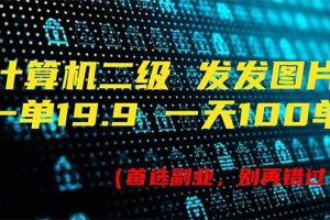 計算機二級，一單19.9 一天能出100單，每天只需發發圖片（附518G資料）