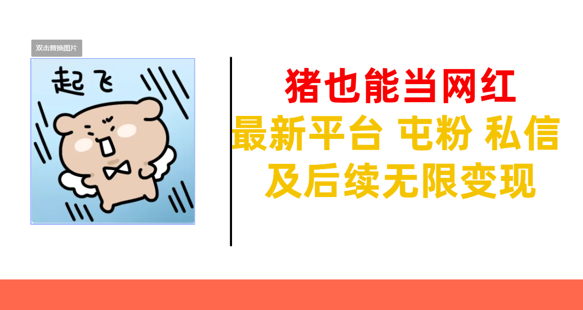 豬也能當網(wǎng)紅-最新平臺 屯粉 交流 私信 及后續(xù)無限變現(xiàn)