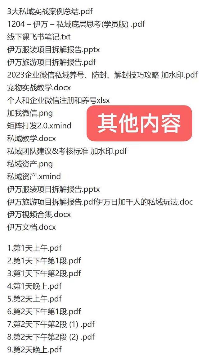 私域收費課程筆記:線下課錄音 飛書筆記和文檔PPt,私域必看!插圖1 私域收費課程筆記:線下課錄音 飛書筆記和文檔PPt,私域必看!插圖1