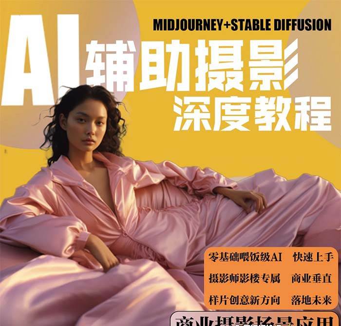 2024年AI輔助攝影人工智能商業應用攝影課程（37節課）插圖1