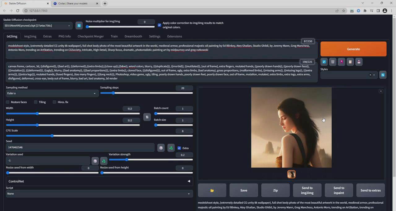 Stable Diffusion 大師班: 利用AI創(chuàng)建藝術(shù)圖像及視頻-31視頻課-中英字幕插圖3
