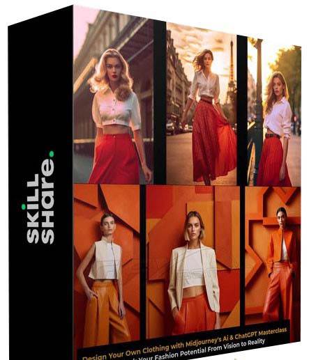 利用 Midjourneys Ai 人工智能設計自己的服裝AI大師班-10節課-中英字幕插圖1 利用 Midjourneys Ai 人工智能設計自己的服裝AI大師班-10節課-中英字幕插圖1