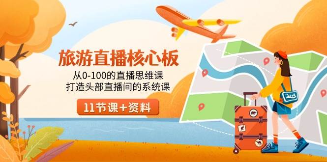 旅游-直播核心板,從0-100的直播思維課,打造頭部直播間的系統(tǒng)課插圖 旅游-直播核心板,從0-100的直播思維課,打造頭部直播間的系統(tǒng)課插圖