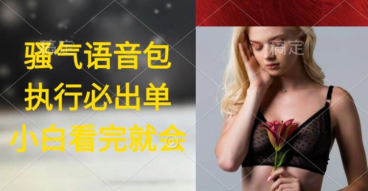 執(zhí)行就出單,日入2000+,超火騷氣語(yǔ)音包,小白看完課程就能馬上實(shí)操插圖 執(zhí)行就出單,日入2000+,超火騷氣語(yǔ)音包,小白看完課程就能馬上實(shí)操插圖